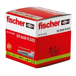 25 chevilles universelles Fischer Ø8x50mm