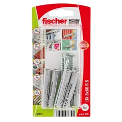 5 chevilles universelles Fischer Ø8x50mm
