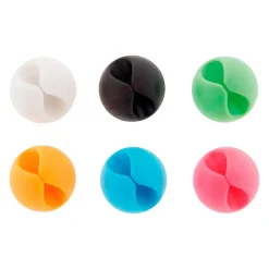6 clips auto collants câbles Zenitech