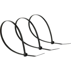 100 colliers de serrage en nylon DIALL 4,8 x 300 mm noir