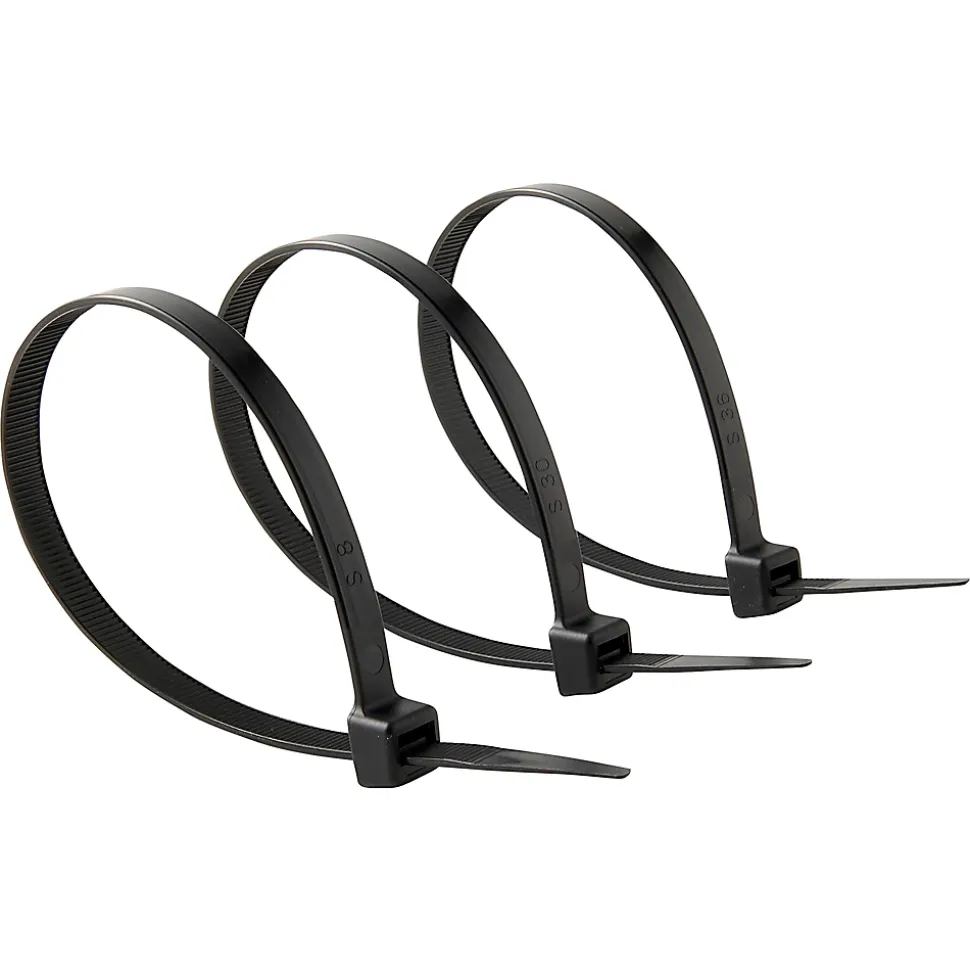 25 colliers de serrage en nylon Diall 9x 300mm noir