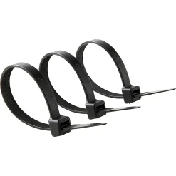 100 colliers de serrage en nylon Diall 9 x 200 mm noir