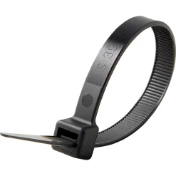 100 colliers de serrage en nylon Diall 9 x 200 mm noir