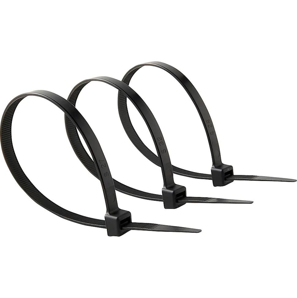 100 colliers de serrage en nylon Diall 9 x 300 mm noir