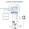 2 Commutateurs SomLife de volet et rideau Wifi Rf Tuya Smart Life Module pour volet roulant 433 mhz et Télécommande
