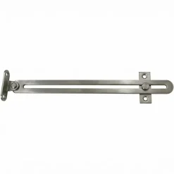 2 Compas coulisseaux à glissière droite/gauche acier nickelé L.200 mm x l.17 mm