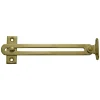 2 Compas coulisseaux à glissière droite/gauche acier laiton L.140 mm x l.16 mm