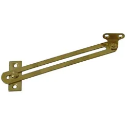 2 Compas coulisseaux à glissière droite/gauche acier laiton L.140 mm x l.16 mm