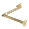 2 Compas coulisseaux sans arrêt droite/gauche acier laiton L.300 mm x l.10 mm