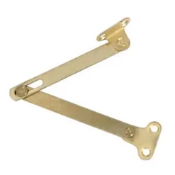 2 Compas coulisseaux sans arrêt droite/gauche acier laiton L.300 mm x l.10 mm