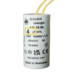 2 Condensateurs, 4 uF, à Connecteurs, pour Moteur Volet Roulant Bubendorff