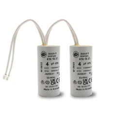 2 Condensateurs, 4 uF, à Connecteurs, pour Moteur Volet Roulant Bubendorff