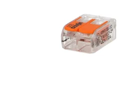 100 connecteur WAGO 2 entrées pour fil souple ou rigide