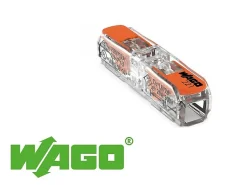 60 connecteurs WAGO traversant 2 entrées fil souple ou rigide Inline