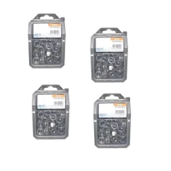 4 Coques de 50 Ecrous Freins Indésserrables M6 mm - DIN 985 - Inox A2 - D-Work