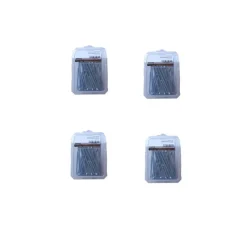 4 Coques de 20 Vis Bois Tête Fraisée F/Partiel 6 x 100 mm - Zingué blanc - D-Work