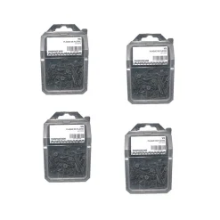4 Coques de 100 Vis Plaque de Plâtre Tête Trompette Phillips 3.5 x 45 mm - Phosphaté Noir - D-Work