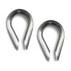 2 cosse-coeur en Inox ø 8 mm Acier inoxydable
