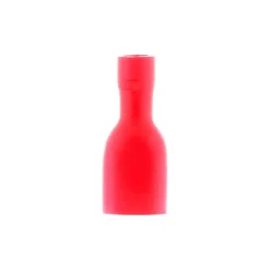 10 cosses clips femelles isolés diamètre 6,3mm - Rouge - Zenitech