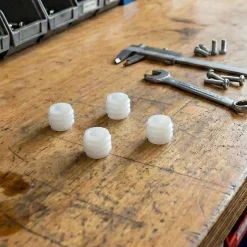4 écrous inserts Plastique ø10 mm x L. 11 mm