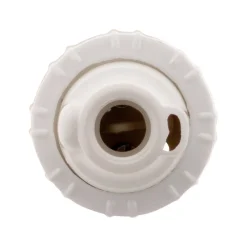 3 douilles B22 en nylon avec 1 bague - Blanc - Zenitech