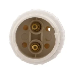 3 douilles B22 en nylon avec 1 bague - Blanc - Zenitech