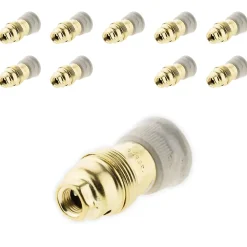 10 douilles E14 laiton bague Zenitech