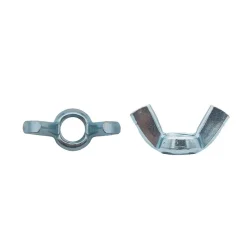 200 Ecrous à Oreilles Forme Américaine M6 mm - Zingué blanc - D-Work