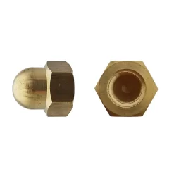 200 Ecrous Borgnes M5 mm - DIN 1587 - Laiton - D-Work