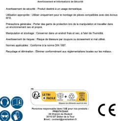 50 Ecrous Borgnes M20 mm - DIN 1587 - Zingué blanc - D-Work
