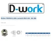 100 Ecrous Freins pour Vis M8 mm - 8 - Zingué CR3 - D-Work