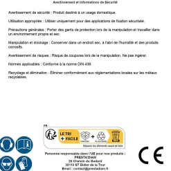 100 Ecrous Hexagonaux Bas M10 mm - DIN 439 - Inox A2 - D-Work