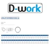 200 Ecrous Hexagonaux HU M4 mm - DIN 934 - Inox A4 - D-Work