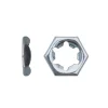 100 Ecrous PAL Autofreinés à Effet Ressort M20 mm - DIN 7967 - Zingué blanc - D-Work