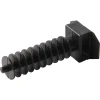 25 embases de fixation sur maçonnerie Diall pour collier de serrage 9 mm noir