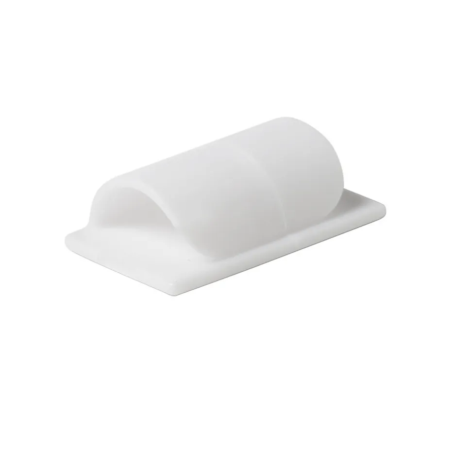4 embases de rangement de câble Diall 5 mm blanc