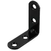 4 Equerres de chaise Acier Noir l.14 x H.50 x P.50 mm