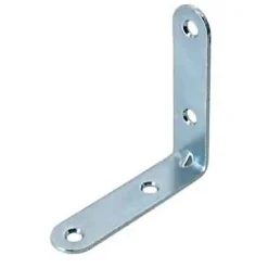 4 Equerres de chaise Acier Zingué l.15 x H.50 x P.50mm