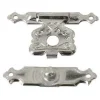 2 fermoirs coffrets Acier nickelé L. 18 mm x H. 28 mm