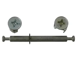 2 ferrures d'assemblage + Goujon ø15 x H. 12,5 mm
