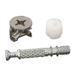 2 ferrures d'assemblage + Goujon ø15 x L. 32 mm