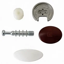 2 ferrures d'assemblage + Goujon ø25 x H. 12 mm