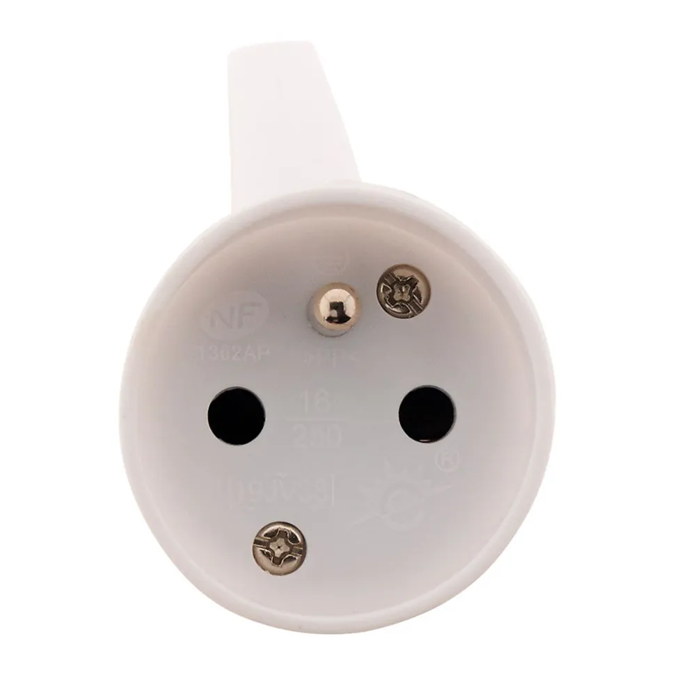 10 fiches femelles 2P+T blanc Zenitech