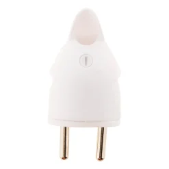 10 fiches mâles coudées 16A 2P+T blanc Zenitech