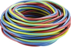 3 fils 1,5mm² H07VU RO/BL/VJ couronne 5 m