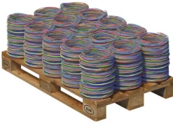 3 fils 1,5mm² H07VU RO/BL/VJ couronne 5 m