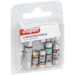 6 fusibles céramique Legrand avec voyant