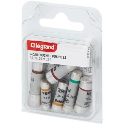 6 fusibles céramique Legrand avec voyant