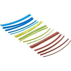 15 gaines thermorétractable colorées ø8/ø6/ø4/ø3/ø2 mm