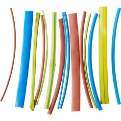 15 gaines thermorétractable colorées ø8/ø6/ø4/ø3/ø2 mm